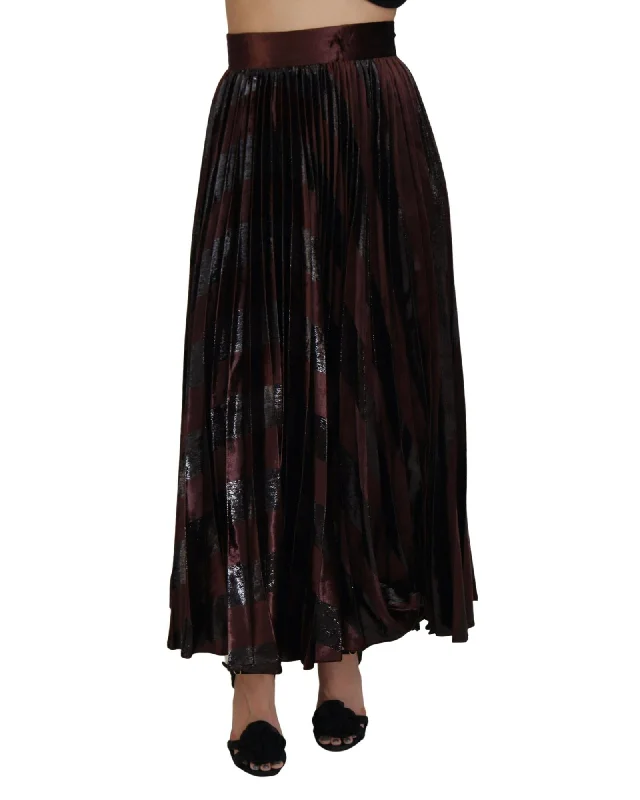 Dolce & Gabbana  Pleated Velvet Skirt