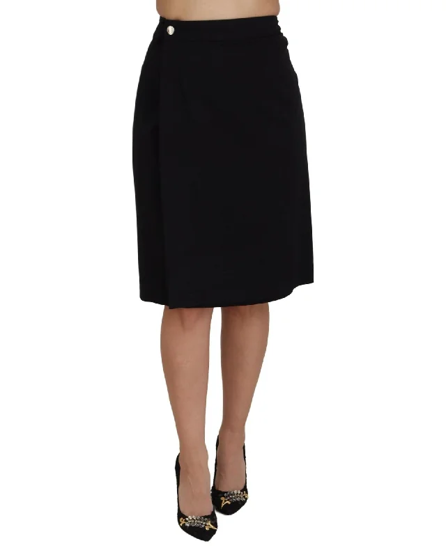 Dolce & Gabbana  Women's Black Wrap Skirt