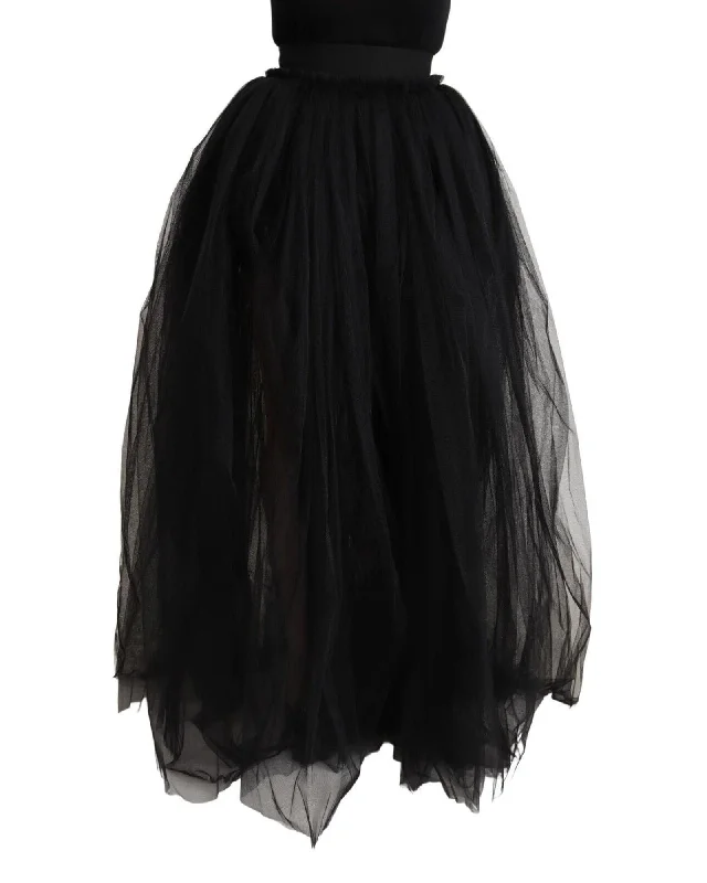 Dolce & Gabbana  Black Tulle Skirt