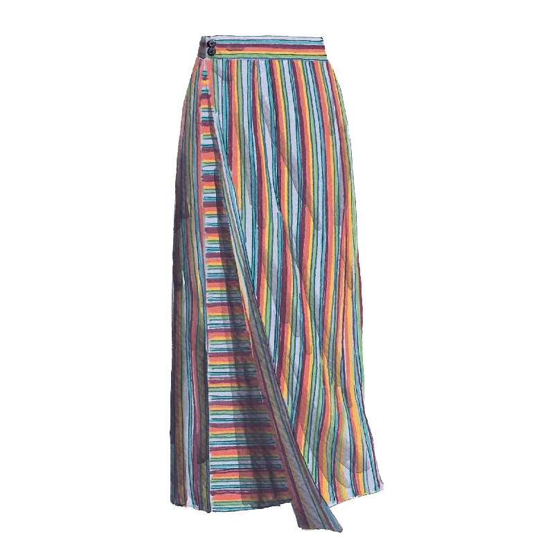 Striped Sarong Skirt